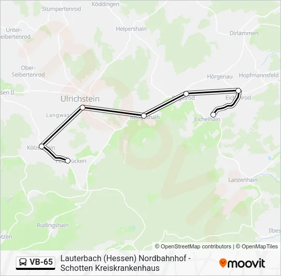 VB-65 Bus Line Map