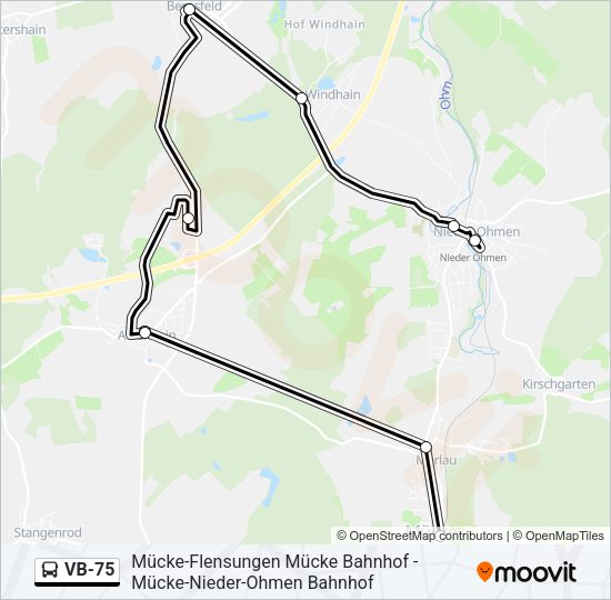 VB-75 Bus Line Map