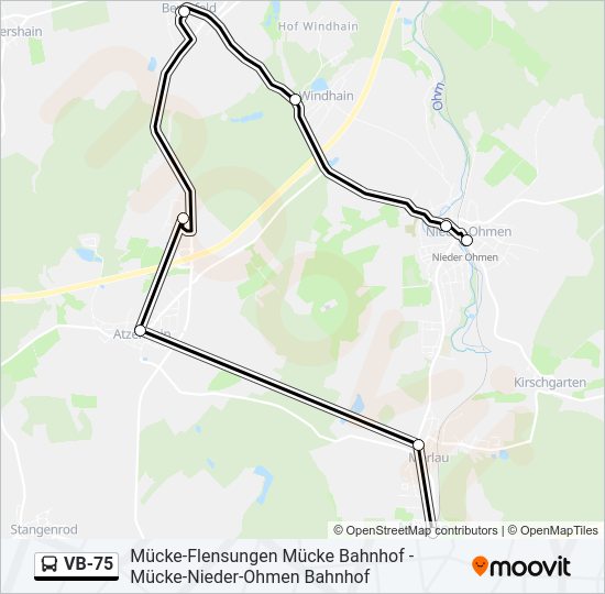 VB-75 Bus Line Map