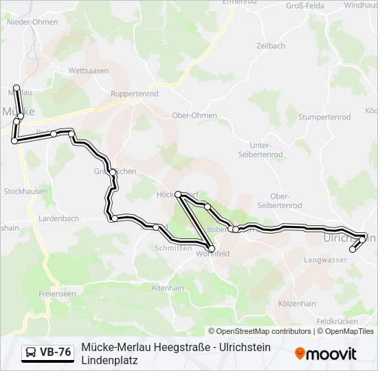 VB-76 Bus Line Map