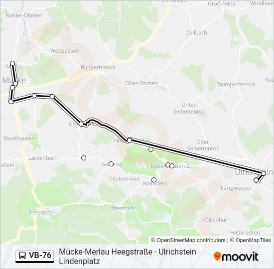 VB-76 Bus Line Map