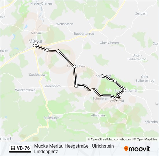 VB-76 Bus Line Map
