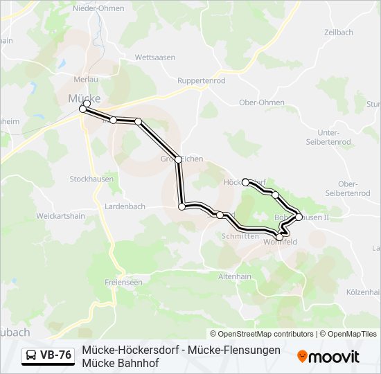 VB-76 Bus Line Map
