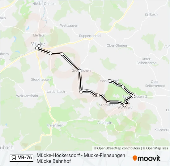 VB-76 Bus Line Map