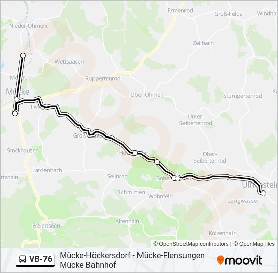 VB-76 Bus Line Map