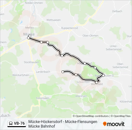 VB-76 Bus Line Map