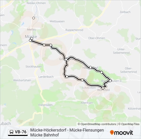 VB-76 Bus Line Map
