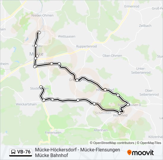 VB-76 Bus Line Map