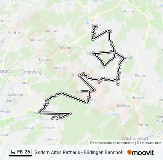 FB-26 Bus Line Map