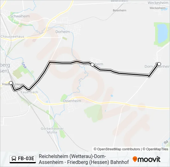 FB-03E Bus Line Map