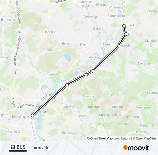 Автобус BUS: карта маршрута