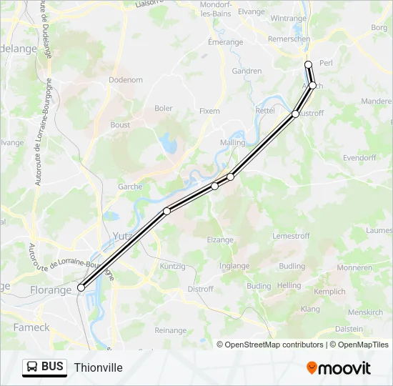 Автобус BUS: карта маршрута