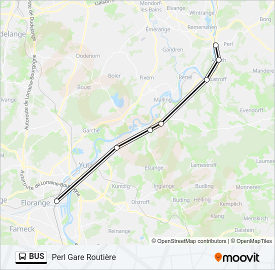 Автобус BUS: карта маршрута