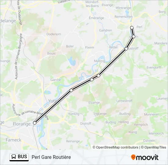 Автобус BUS: карта маршрута