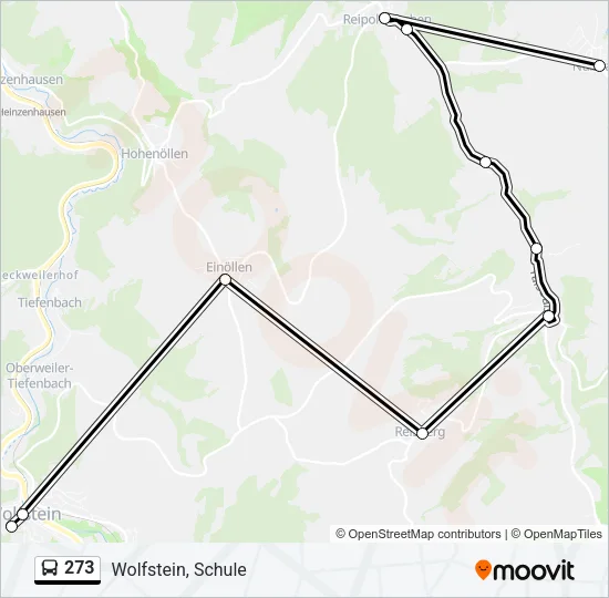 273 Bus Line Map