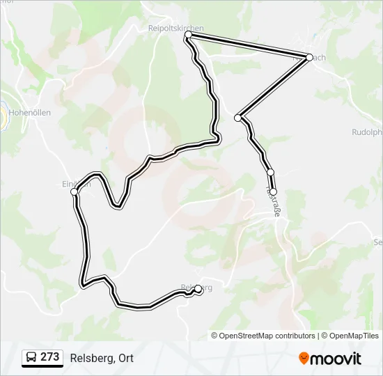 273 Bus Line Map