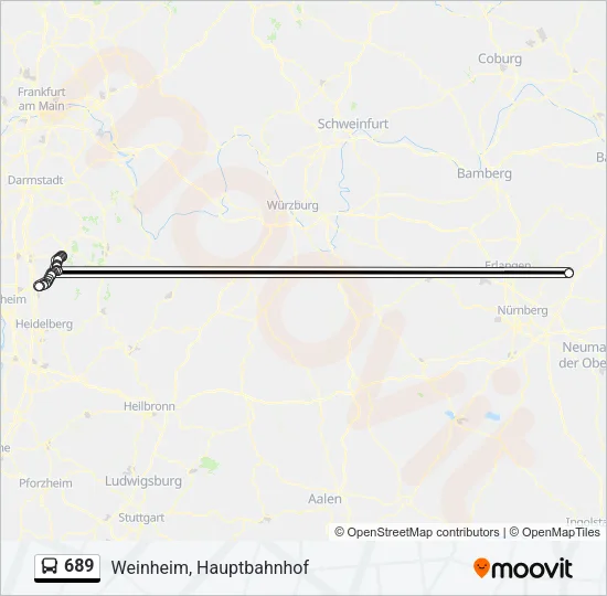 689 Bus Line Map