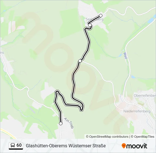 60 Bus Line Map
