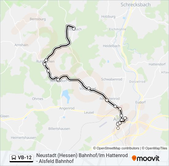 VB-12 Bus Line Map