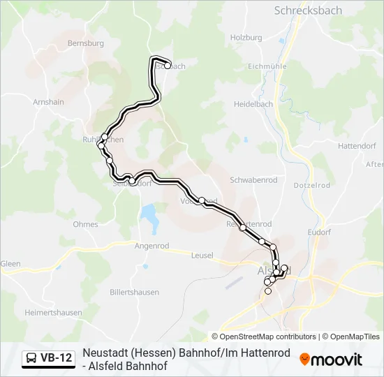 VB-12 Bus Line Map