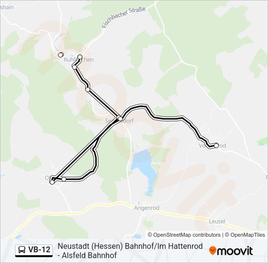 VB-12 Bus Line Map