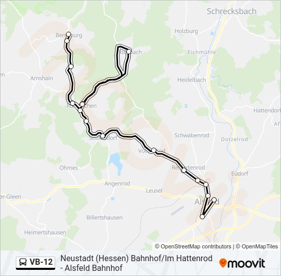 VB-12 Bus Line Map