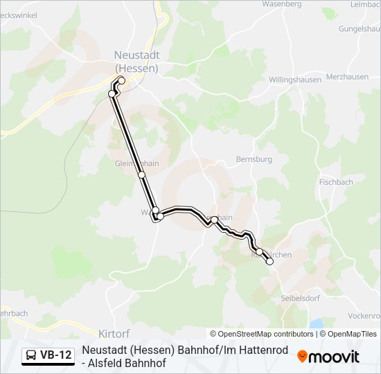 VB-12 Bus Line Map