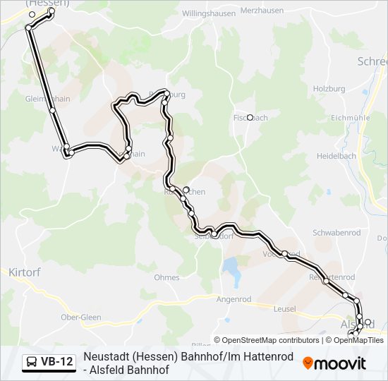 VB-12 Bus Line Map
