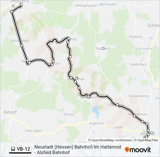 VB-12 Bus Line Map