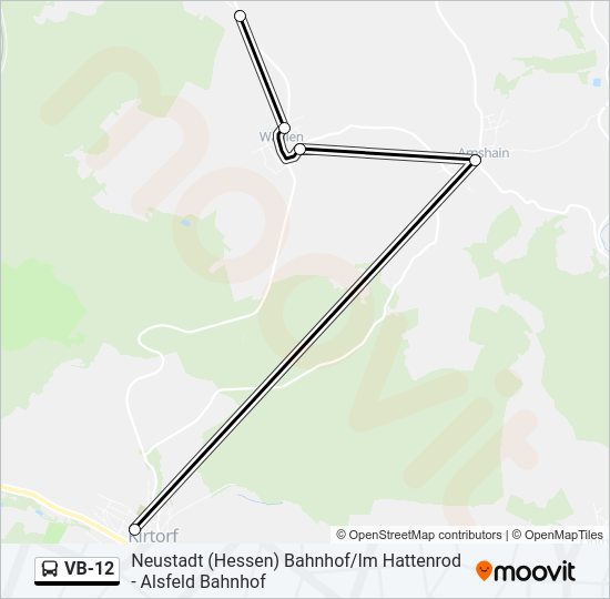VB-12 Bus Line Map