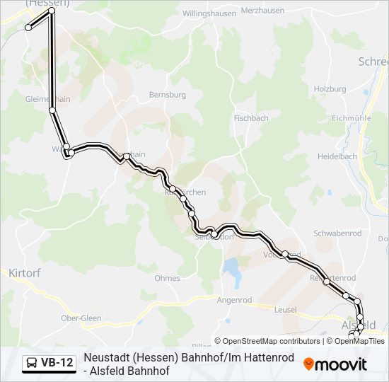 VB-12 Bus Line Map