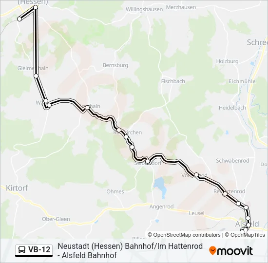 VB-12 Bus Line Map