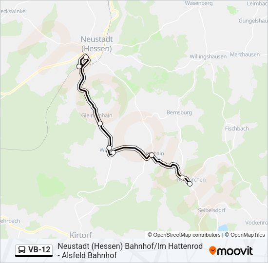 VB-12 Bus Line Map