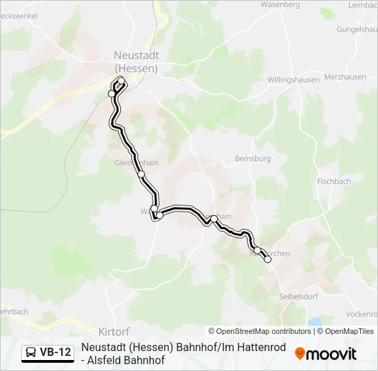VB-12 Bus Line Map