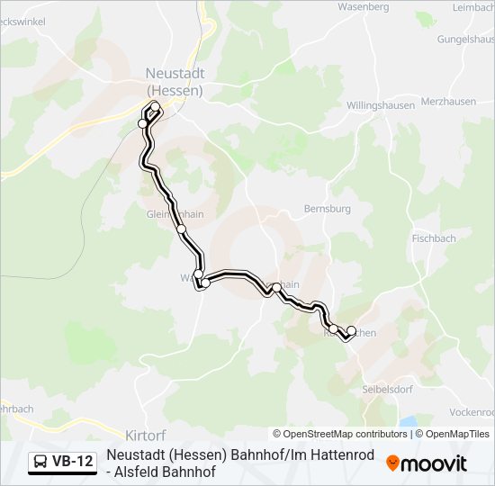VB-12 Bus Line Map
