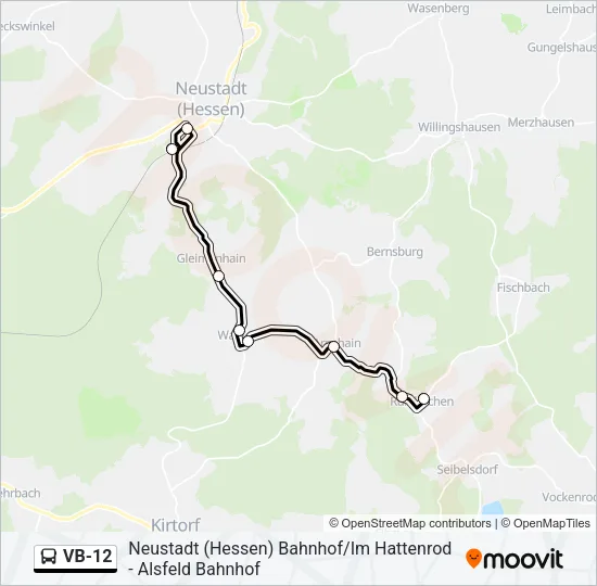 VB-12 Bus Line Map
