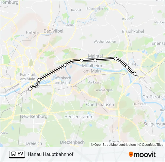EV Bus Line Map