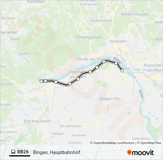 RB26 Bus Line Map