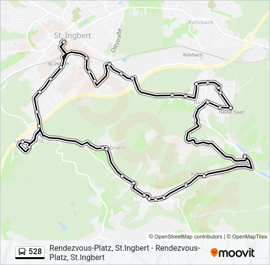 528 Bus Line Map