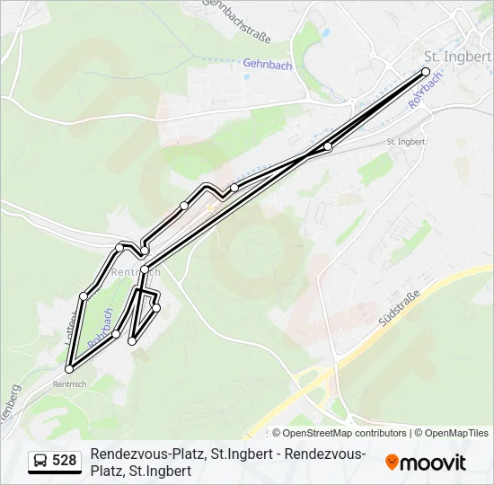 528 Bus Line Map
