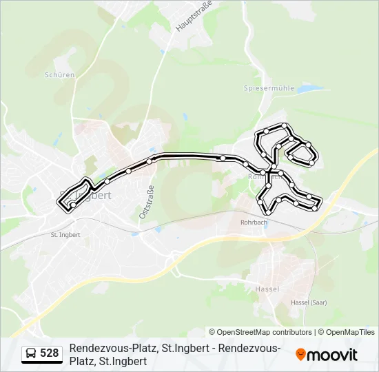 528 Bus Line Map