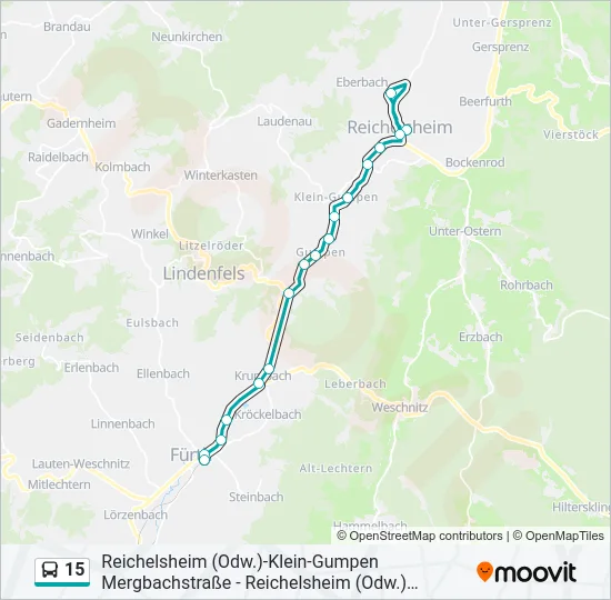 15 Bus Line Map