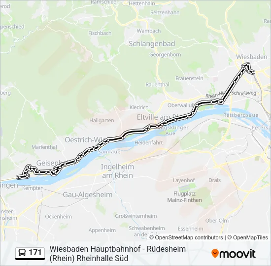 171 Bus Line Map