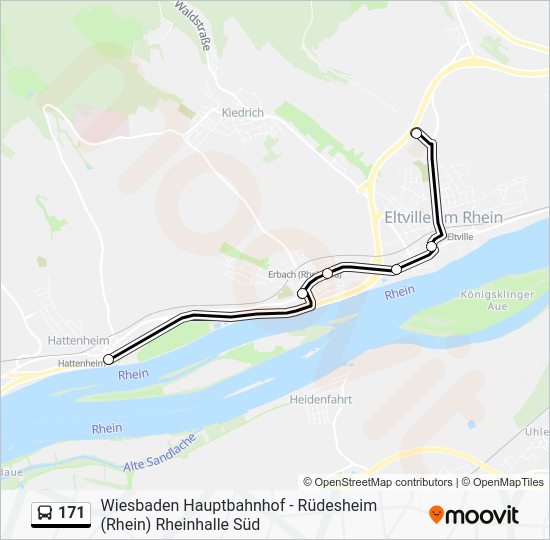 171 Route: Fahrpläne, Haltestellen &amp; Karten - Eltville (Rhein ...