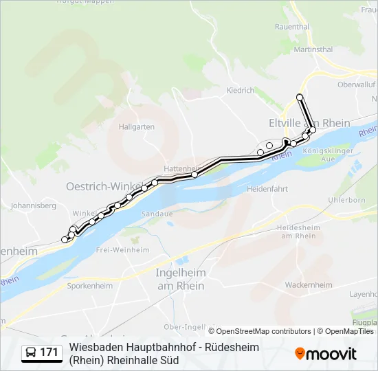171 Bus Line Map