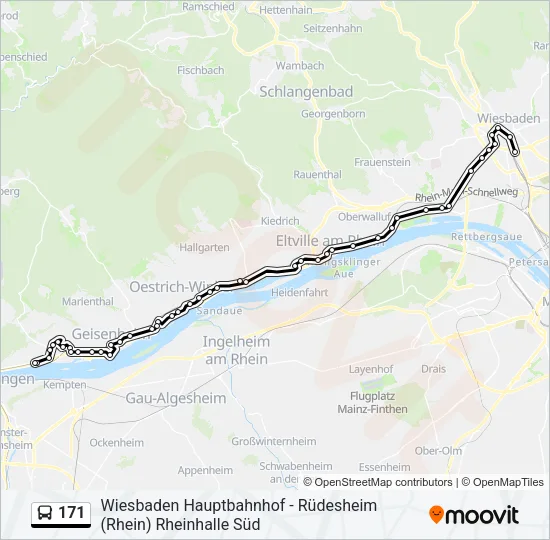 171 Bus Line Map