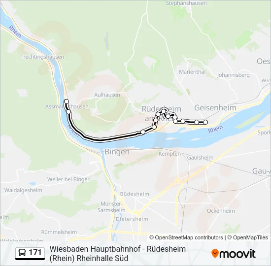 171 Bus Line Map