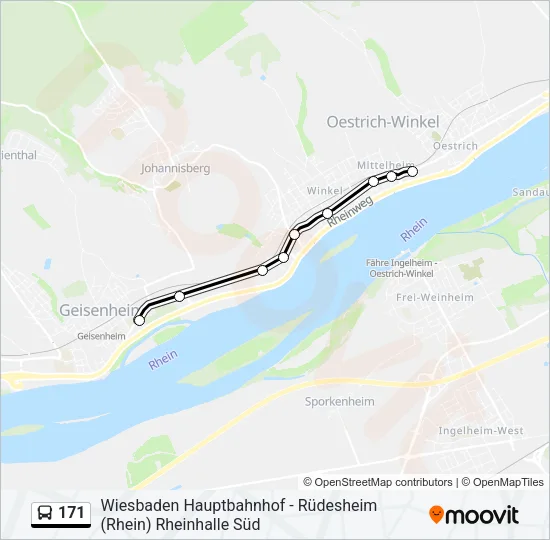 171 Bus Line Map