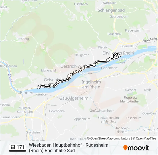 171 Bus Line Map