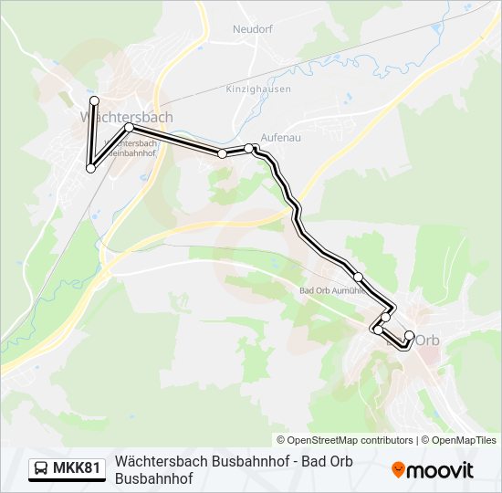 MKK81 Bus Line Map